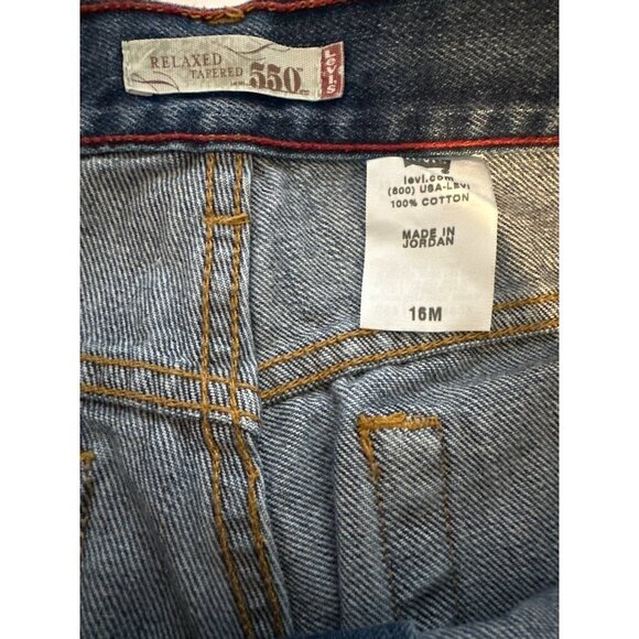 Levi’s VINTAGE 550 Relaxed Tapered Jeans Cotton Size 16W - Picture 4 of 4